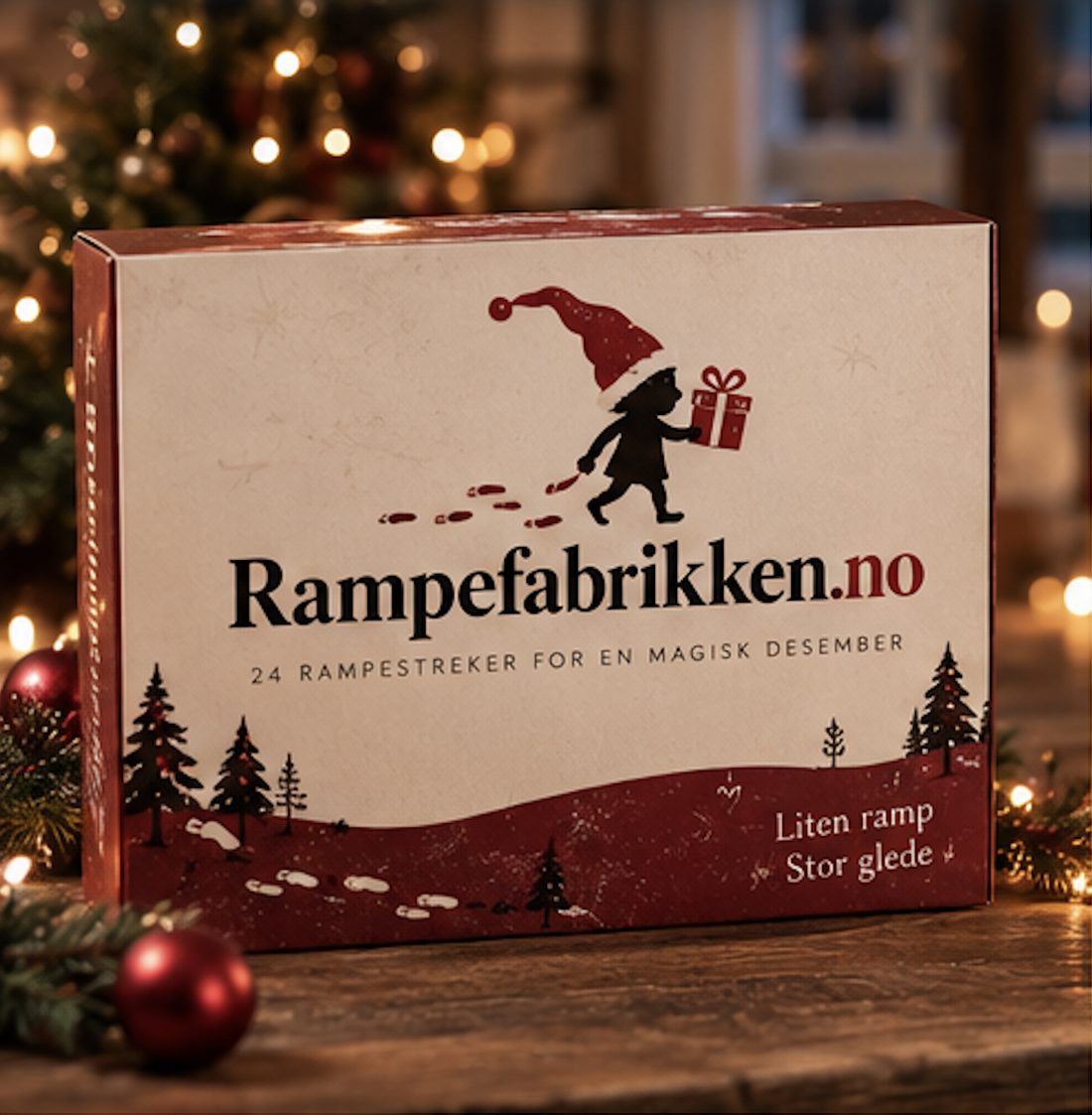 Rampefabrikken-esken med seks rampestreker.